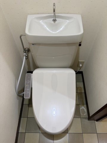 サンハイツミナミＢのトイレ|温水洗浄便座