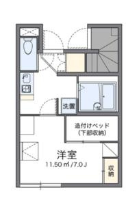 レオパレスクレスト御影の間取り
