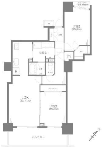 【間取り】 | パークシティ大宮セントラルタワー