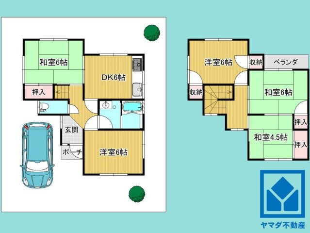 西宮市名塩３丁目の間取り