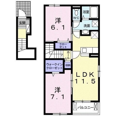 【間取り】 | ブリッサ　カージェ