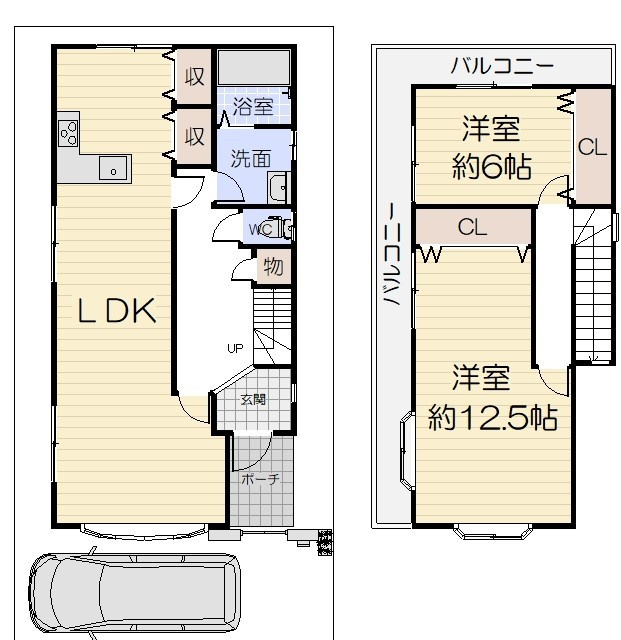 はびきの6丁目　土地戸建の間取り