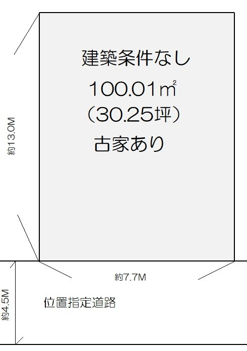 はびきの6丁目　土地戸建の区画図