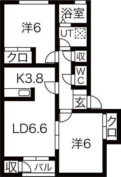 グランデ本館3番館の間取り