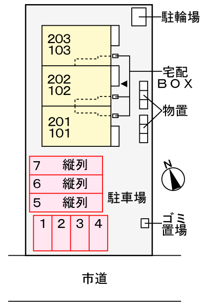 カーサ　アザレア　栗森の区画図