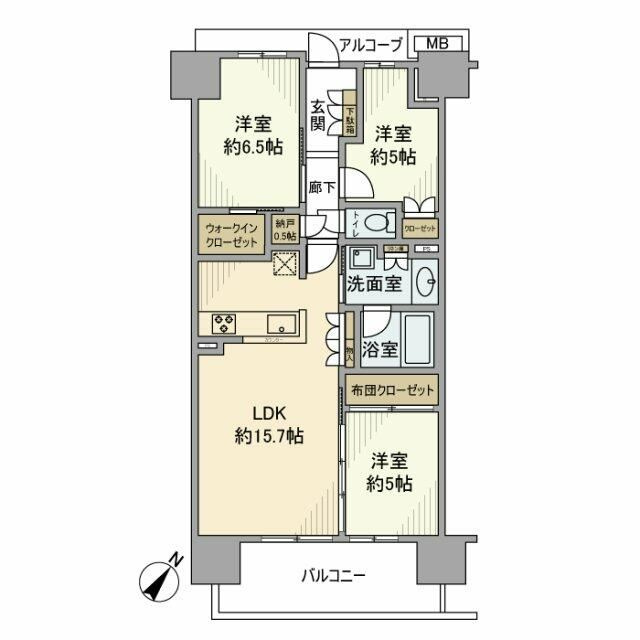 オハナ　柏たなかパークフロントの間取り