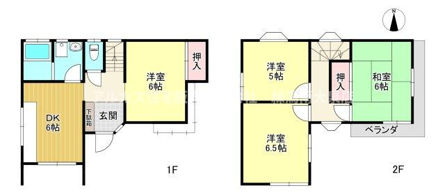 東大和市高木3丁目　中古一戸建　西武多摩湖線　武蔵大和の間取り|310番5　手間の物件　間取り