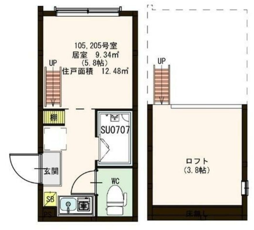 アヴァン中野の間取り|使用目的色々♪ロフト付です★