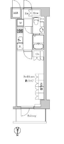 スペーシア住吉の間取り