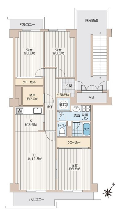 椿峰ニュータウン６２街区１号棟　中古マンション　8階の間取り|2026/5/18撮影