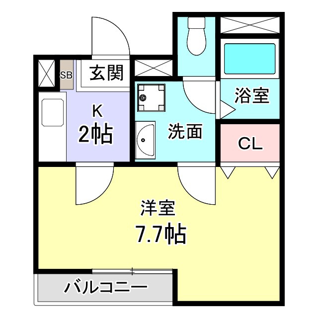 Bell Domeの間取り