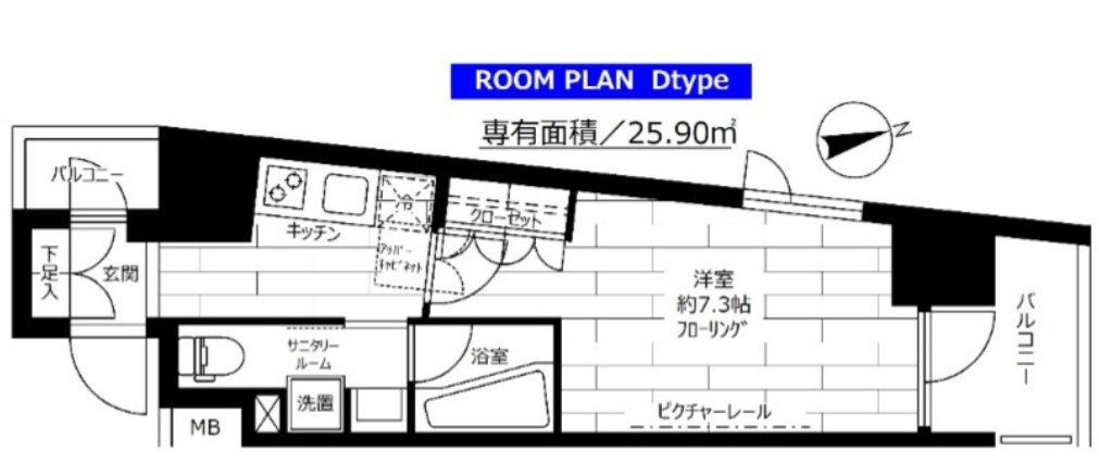 ステージファースト飯田橋アジールコートの間取り