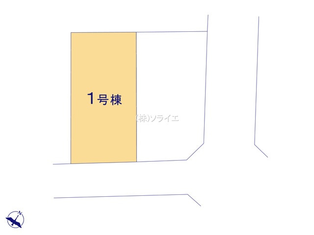 狭山市水野37期全2棟　新築戸建　グラファーレの区画図