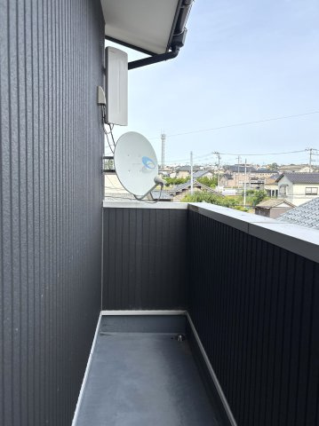 新潟市西区五十嵐二の町のバルコニー