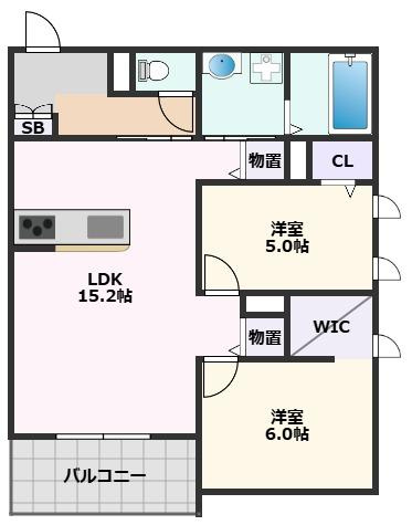 【間取り】 | ハイテラス千里山