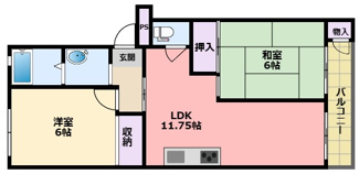 【間取り】 | 武庫川ハイツ