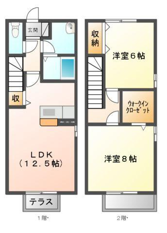 ＢＬＩＳＳ　ＣＯＵＲＴ　Ｄの間取り
