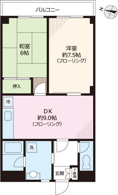 中葛西ハイツの間取り