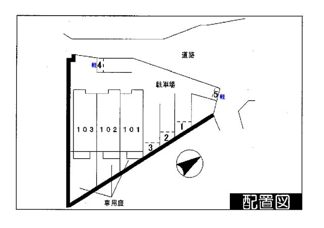 ソレアードＣの駐車場|駐車場