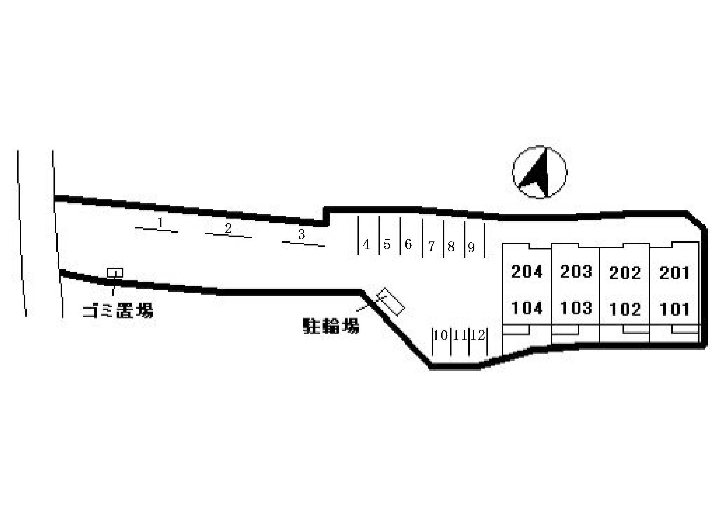 グランビアＫの駐車場|駐車場