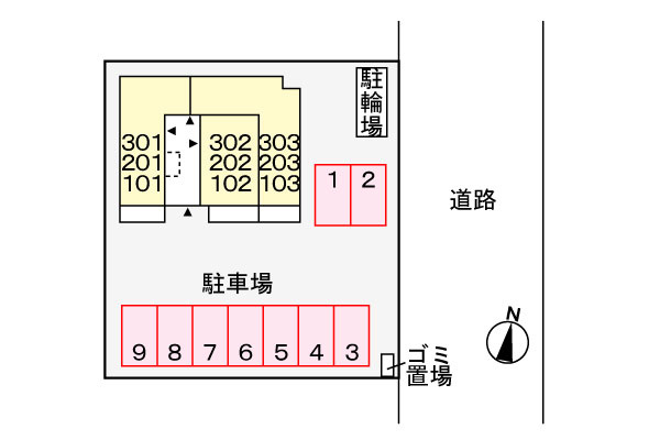 グランツ　エムの駐車場|駐車場