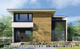 江戸川区中央２丁目　新築戸建て　全１棟の外観パース