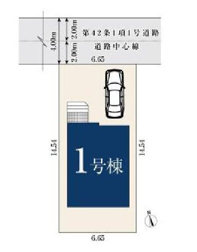 調布市染地3丁目 京王線 国領駅 新築戸建の区画図