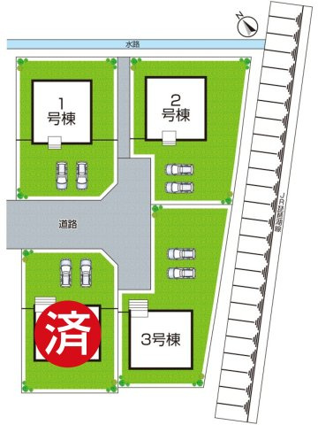 東近江市今町　第3期　新築一戸建ての区画図|全4区画