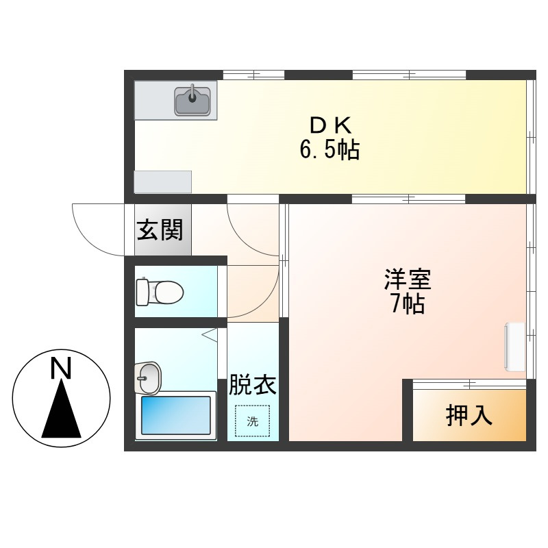 コーポ青田の間取り