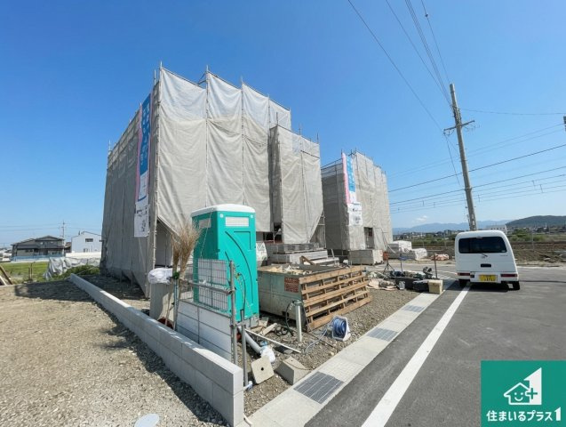 東近江市今町　第3期　新築一戸建ての外観|現在の進捗状況です！順調に作業進行中、完成が待ち遠しいです！詳細の間取り等、お気軽にお問い合わせください！