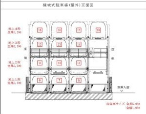 S-RESIDENCE亀島駅前ascent(アセント)の駐車場