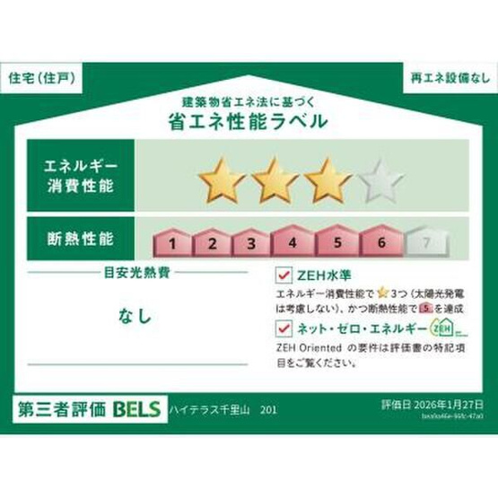 【省エネ性能ラベル】 | ハイテラス千里山