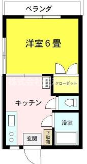 コーポ矢作の間取り