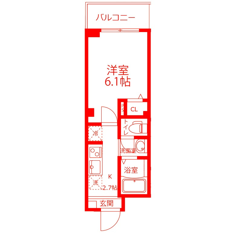 横浜市南区高根町４丁目の賃貸マンションの間取り