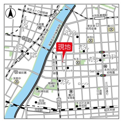 【地図】 | ブラウ本所一丁目