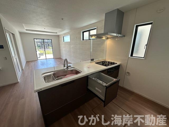 茅ヶ崎市東海岸北5丁目　新築戸建　全３棟のキッチン|食洗機付きシステムキッチン