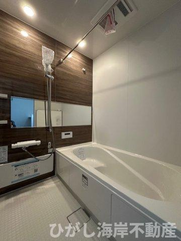 茅ヶ崎市東海岸北5丁目　新築戸建　全３棟の浴室|一坪タイプのユニットバス