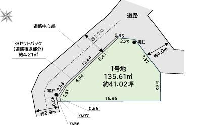 藤沢市辻堂3丁目　売地の土地図|土地図