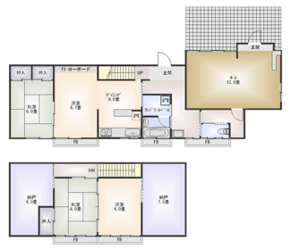 【間取り】 | 白枝戸建借家