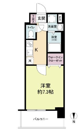 エス・キュート南森町の間取り
