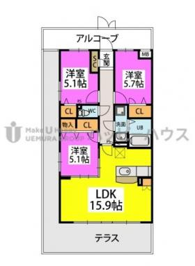 プレジデント正弥GOLDの間取り