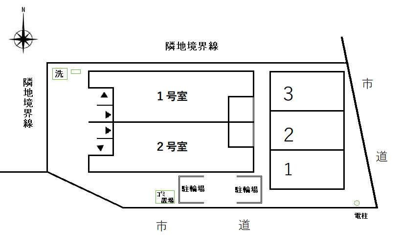 ヒル　ヴィレッジⅤの区画図