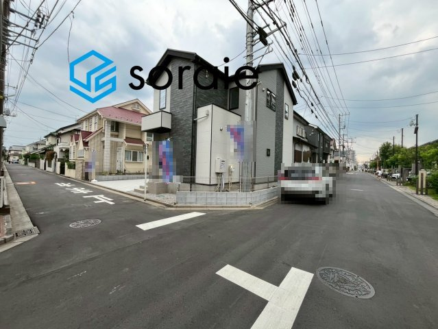 所沢市東狭山ヶ丘9期全1棟　新築戸建の前面道路含む現地写真|令和8年7月16日撮影。