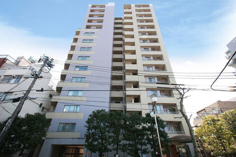 高田馬場四丁目パーク・ホームズの外観|高田馬場四丁目パーク・ホームズ：ペット飼育相談可能なマンションです！