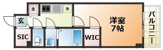 エスリード神戸三宮ラグジェの間取り