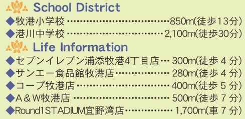 浦添市牧港　第3（全4棟）ラスト4号棟の周辺|学校・周辺♪