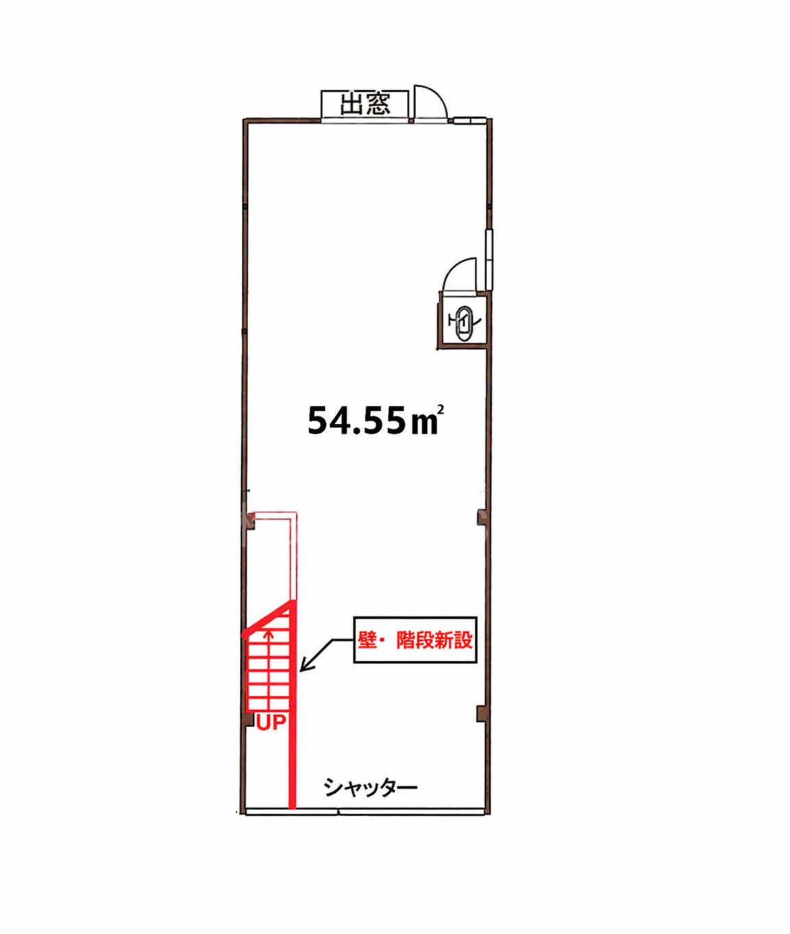 本通3丁目店舗・事務所の間取り