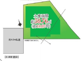 葛飾区金町５丁目　新築戸建ての区画図