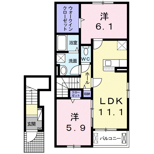 【間取り】 | グロリアフェリチータⅡ