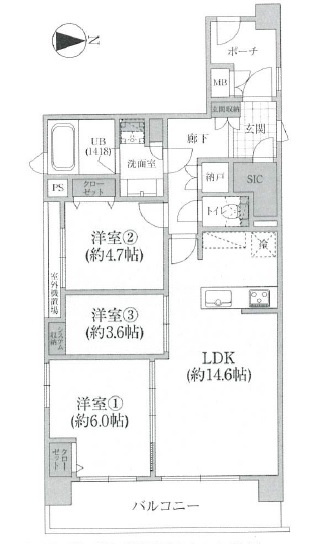 【間取り】 | ザステイツ向山フィルコート